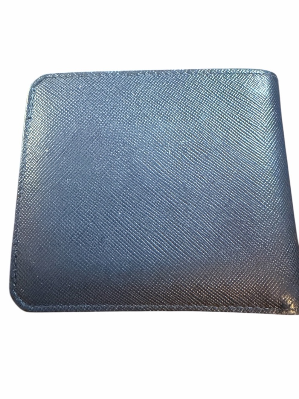 PRADA Saffiano Corner Bifold Wallet - Baltico Navy w/ Authenticity Card - Picture 2 of 8